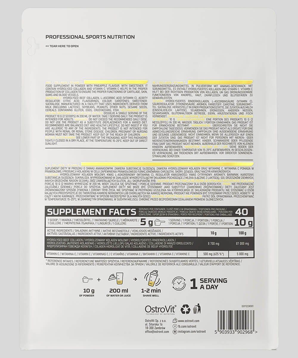 COLLAGEN + VITAMIN C - OstroVit | 400g – Image 2