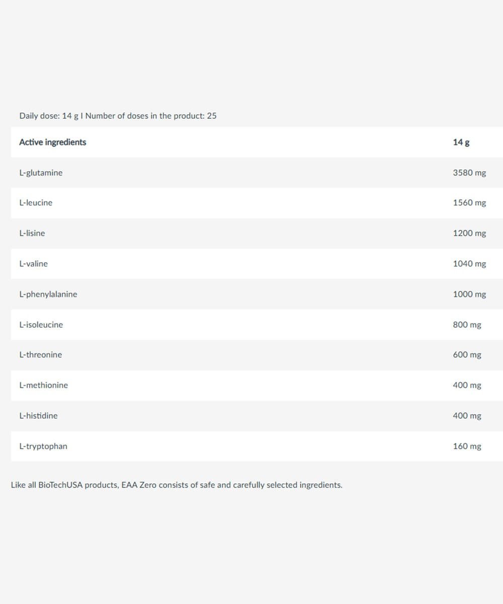 EAA ZERO - BioTechUSA | 350 g – Image 2