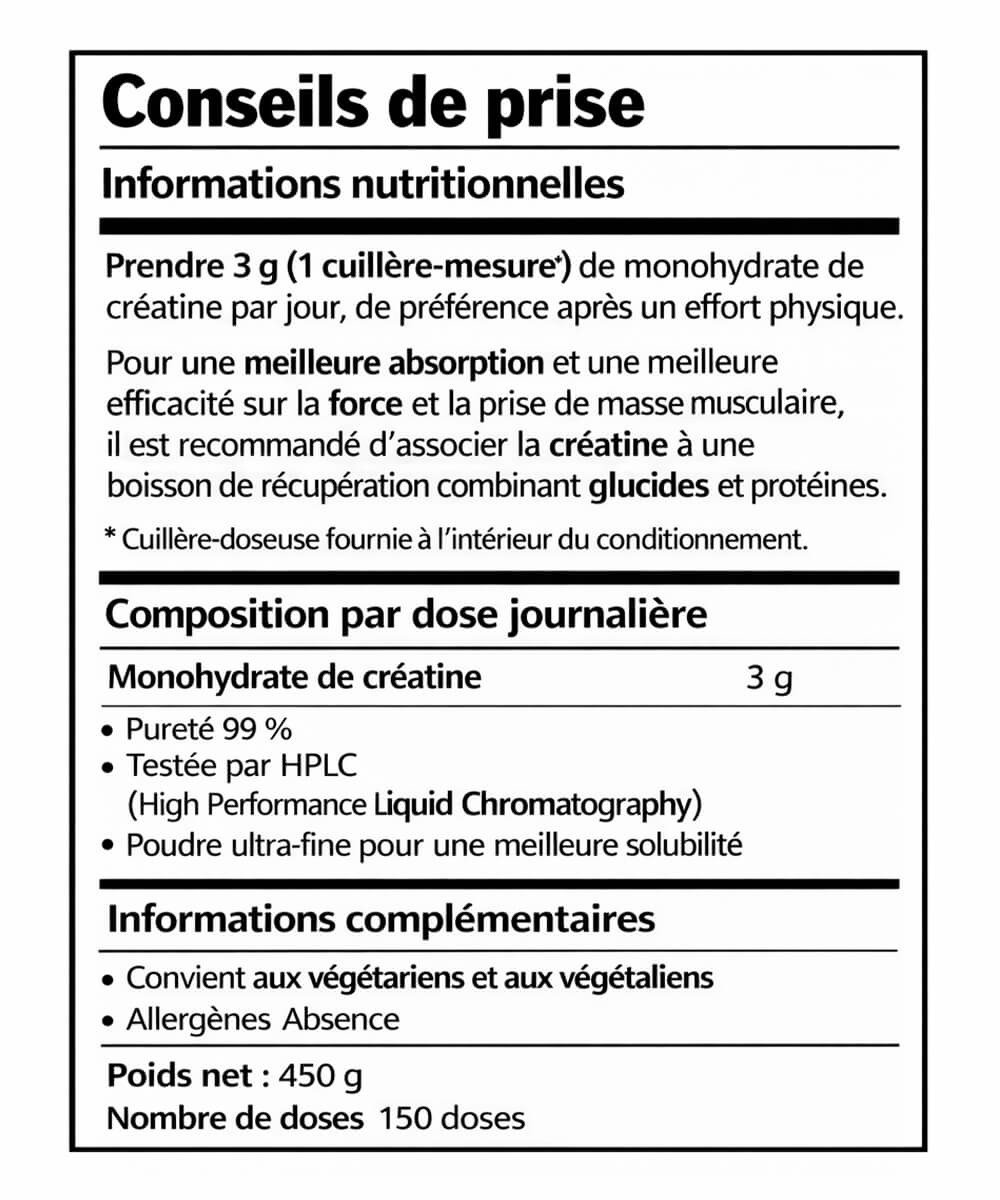 Impact Sport Nutrition - Creatine Monohydrate | 450g – Image 2