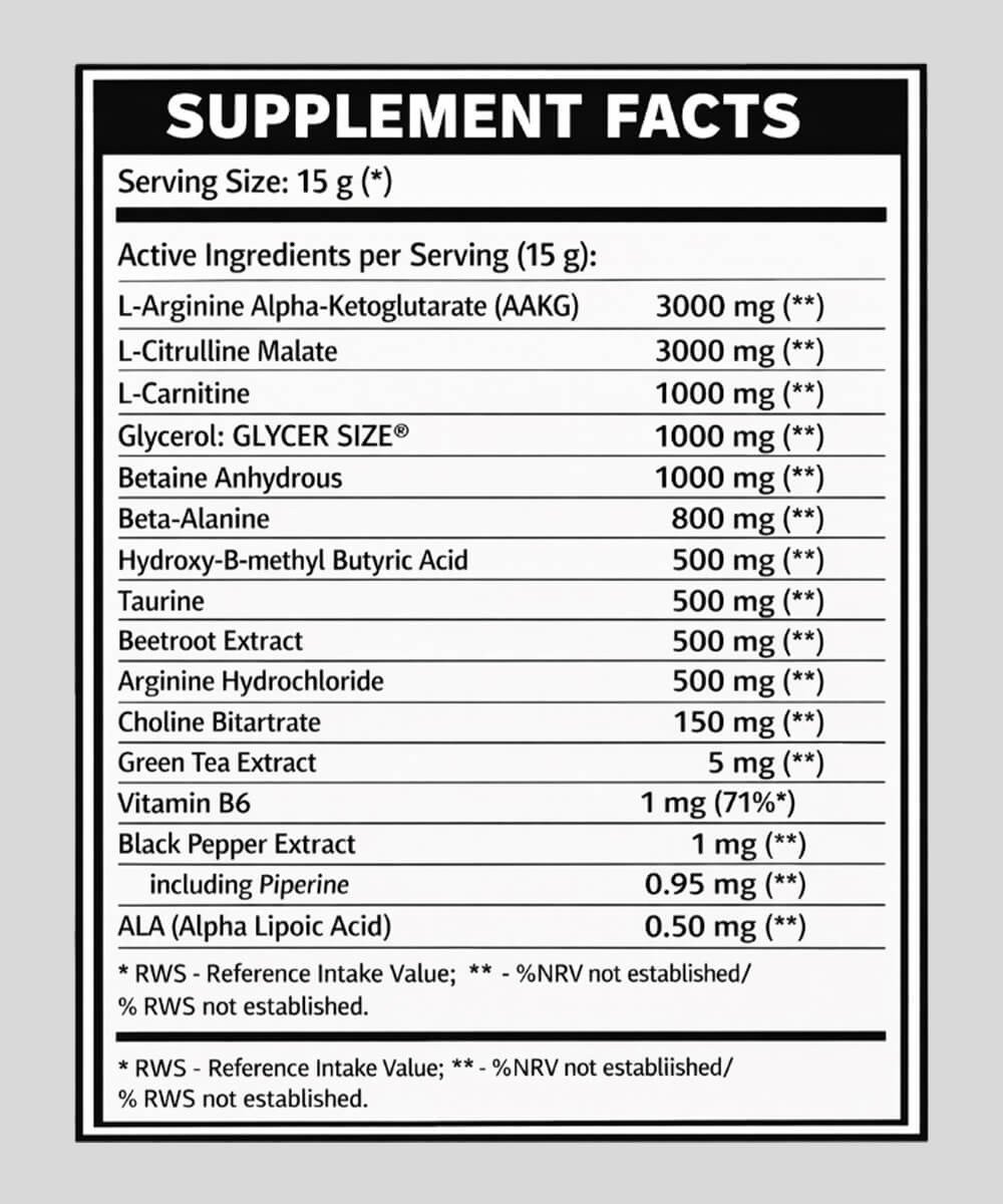 King Stim Free Pre-Workout – Real Pharm | 500g – Image 2