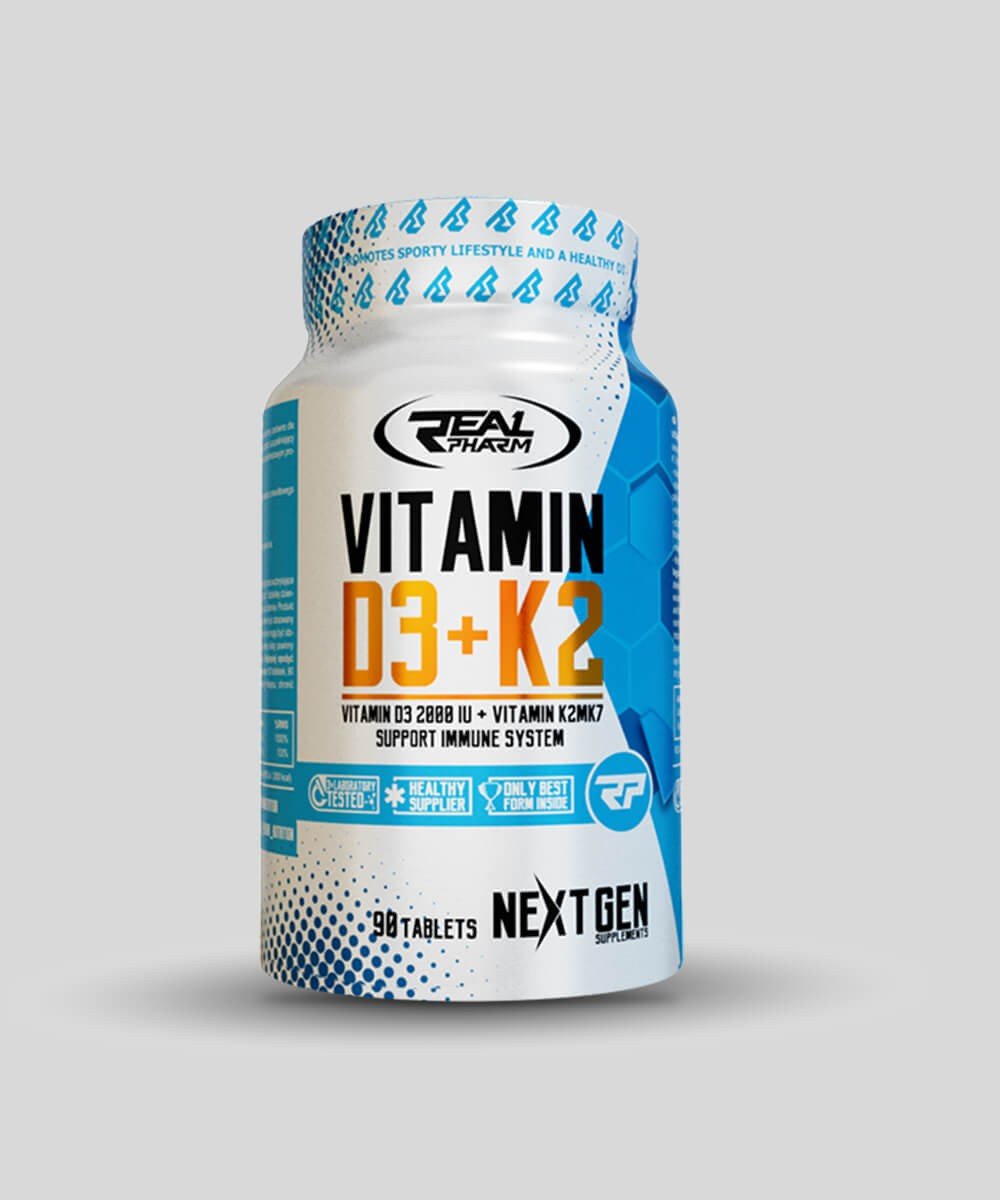 Vitamine D3 + K2 - Real Pharm | 90 comprimés