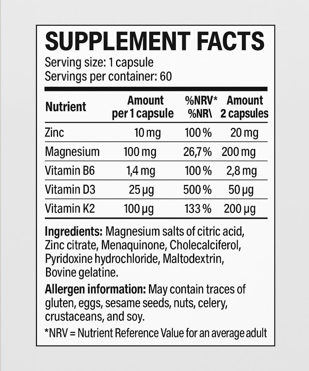 Zinc Fusion - Hot Nutrition | 60 Capsules – Image 2